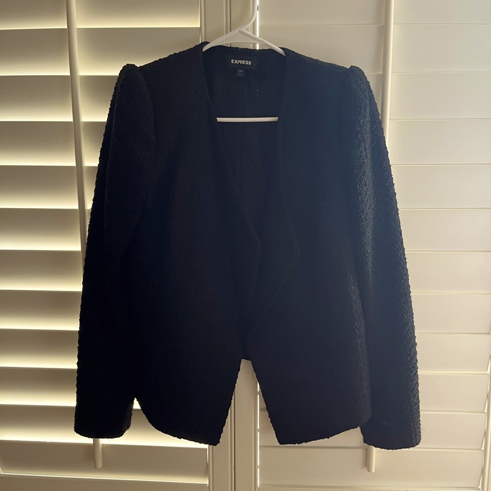 Black tweed blazer